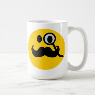 Monocle & Mustache  achtergrond) Koffiemok