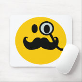 Monocle & Mustache  achtergrond) Muismat (Met muis)