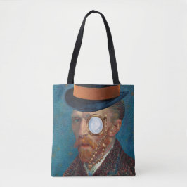 Monocle van Gogh in Top Hat Canvas tas