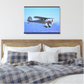 Monocoupe, 90A, 1937_Klassieke luchtvaart Canvas Afdruk (Insitu (Slaapkamer))