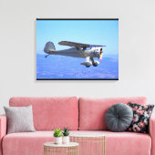 Monocoupe, 90A, 1937_Klassieke luchtvaart Canvas Afdruk (Insitu (Woonkamer))