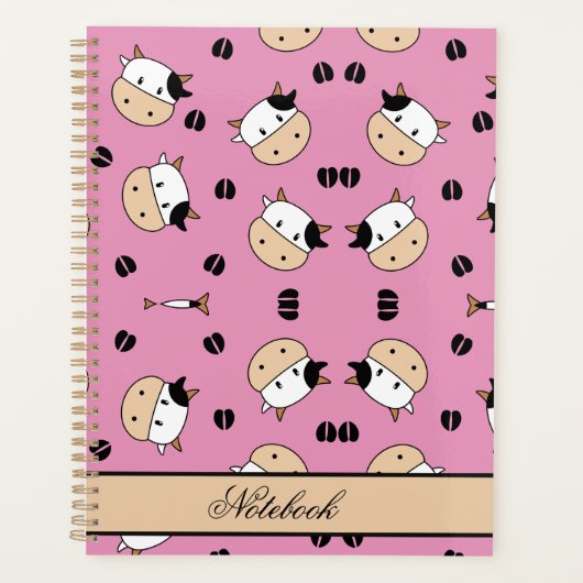Monocow Zwart Bontdier Planner (Voorkant)