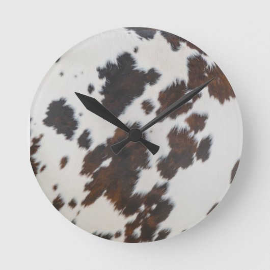 Monocow Zwart Bontdier Ronde Klok (Voorkant)