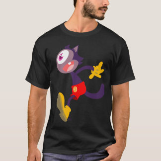 Monoculaire cartoon Donker T-shirt