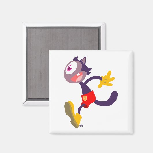 Monoculaire cartoon magnet (Voorkant / Achterkant)