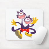 Monoculaire katten in Tandem Walk mousepad Muismat (Met muis)