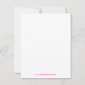 Monodig zakelijk 4x5 Roze Dot Baby shower Uitnodig Kaart (Achterkant)