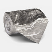 Monoensleutel op Zee Monster Stropdas (Opgerold)