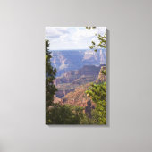 Monoesseizoen aan de noordrand van de Grand Canyon Canvas Afdruk (Voorkant)