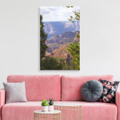 Monoesseizoen aan de noordrand van de Grand Canyon Canvas Afdruk (Insitu (Woonkamer))