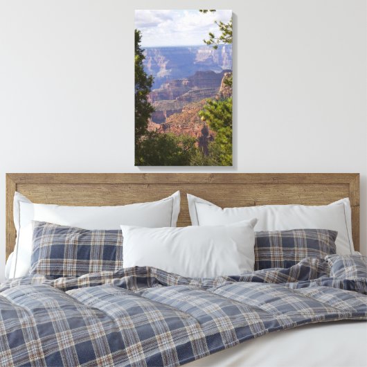 Monoesseizoen aan de noordrand van de Grand Canyon Canvas Afdruk (Insitu (Slaapkamer))