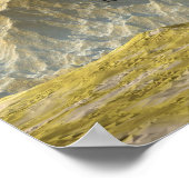 Monofosaurus dinosaurus in de woestijn - 3D render Poster (Hoek)