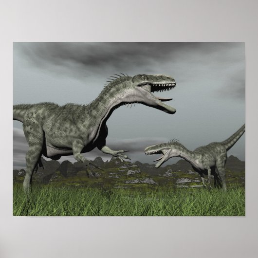 Monofosaurusroaring - 3D rendering Poster (Voorkant)