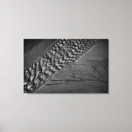 Monofoto van waterrimpels canvas afdruk (Voorkant)
