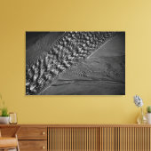 Monofoto van waterrimpels canvas afdruk (Insitu (Woonkamer))