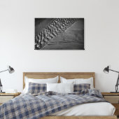 Monofoto van waterrimpels canvas afdruk (Insitu (Slaapkamer))