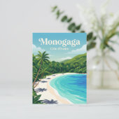 Monogaga Beach Ivoorkust Briefkaart (Staand voorkant)
