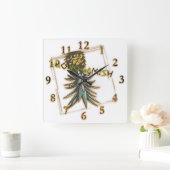 Monogamish partij ondersteboven ananas vierkante klok (Huis)