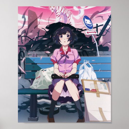 Monogatari reeks - Hanekawa Tsubasa Poster (Voorkant)