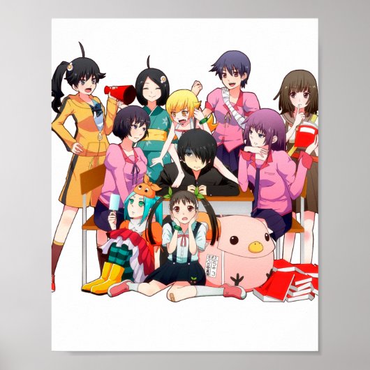 Monogatari reeks poster (Voorkant)