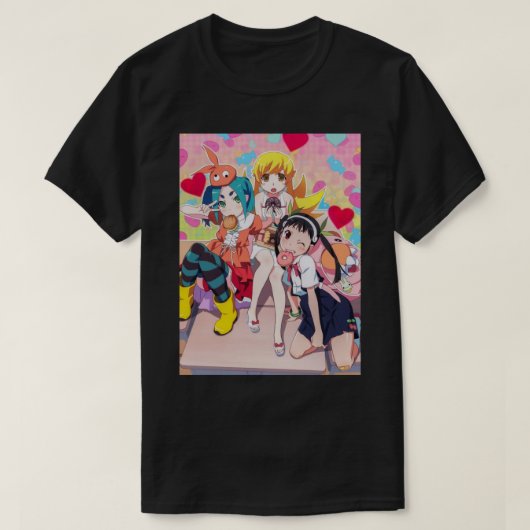 Monogatari reeks - Shinobu, Otsugi _amp_ Mayoi T-shirt (Design voorkant)