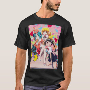 Monogatari reeks - Shinobu, Otsugi _amp_ Mayoi T-shirt