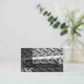 Monogobusje voor vast abstract diamant bord visitekaartje (Staand voorkant)