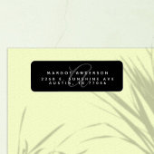 Monogoram Chic | Stijlvol zwart | Retouradres Etiket