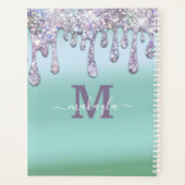 Monografie Glitter Drips Folie Aangepast Planner (Achterkant)