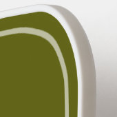 Monografie met Sunburst & naam Light Olive Pickleball Paddle (Links Detail)