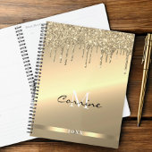 Monogram 14k Goud Dripping Glitter Metallic Dageli Planner