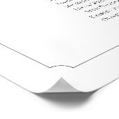 Monogram 18 Tafels Zitplaatsindeling Poster (Hoek)