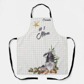 Monogram #1 Moeder Kerst Waterverf Gnome Schort (Voorkant)