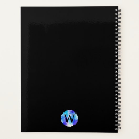 Monogram 2022 Waterverf van legant Planner (Achterkant)