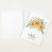 Monogram 2023 P, zonnebloem Eucalyptus Greenery Planner (Display)
