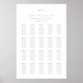 Monogram 20 tafels Vind uw zitplaatskaart Poster (Voorkant)