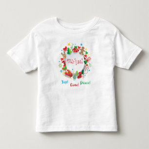 Monogram 20XX Hallo Winter Vakantiepatroon Kinder Shirts