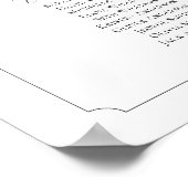 Monogram 21 Tafels Stoelenkaart Poster (Hoek)