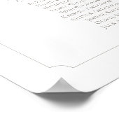 Monogram 21 Tafels Vind Je Plaats Zitplaatsindelin Poster (Hoek)