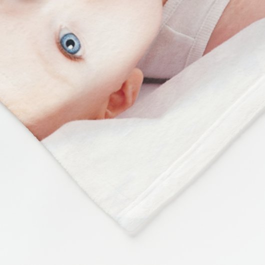 Monogram 24 Aangepast gepersonaliseerd fotocollage Fleece Deken (Hoek)