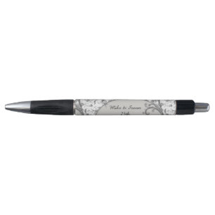 Monogram 25e trouwjubileum aandenken pen