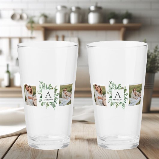 Monogram 2 Foto's | Gepersonaliseerd Lijst Grieken Glas