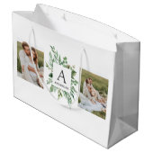 Monogram 2 Foto's | Gepersonaliseerd Lijst Grieken Groot Cadeauzakje (Achterkant Gekanteld)