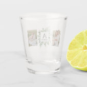Monogram 2 Foto's | Gepersonaliseerd Lijst Grieken Shot Glas (Achterkant)