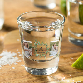 Monogram 2 Foto's | Gepersonaliseerd Lijst Grieken Shot Glas