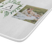 Monogram 2 Foto's | Gepersonaliseerd Lijst Grieken Snijplank (Hoek)