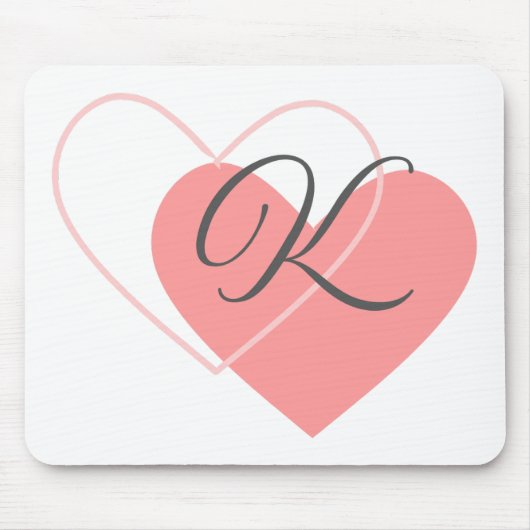 Monogram 2 harten muismat (Voorkant)