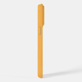 Monogram 2 Initialen Geel-Oranje Minimalistisch iPhone Hoesje (Rechterkant)