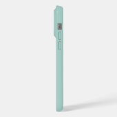 Monogram 2 Initialen Teal & Zee Groen Minimalistis iPhone Hoesje (Linkerkant)