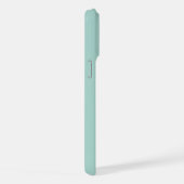 Monogram 2 Initialen Teal & Zee Groen Minimalistis iPhone Hoesje (Rechterkant)